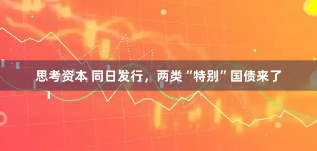 思考资本 同日发行，两类“特别”国债来了